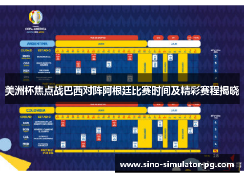 美洲杯焦点战巴西对阵阿根廷比赛时间及精彩赛程揭晓 美洲杯焦点战巴西对阵阿根廷比赛时间及精彩赛程揭晓